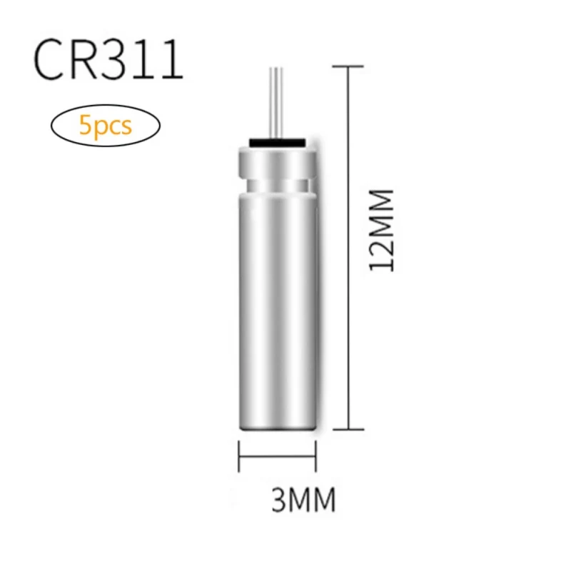 12X3MM CR311 5 шт./компл. CR-311/CR-322/CR-425/CR-435 батареи рыбалка поплавок для электронные рыболовные снасти аксессуары для рыбалки плавающие батарейки литий-Pin - Цвет: 12X3MM CR311