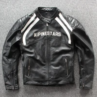 genuine leather mens jacket racing suit motorcycle suit top layer cowhide jacket motorcycle jacket