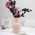 Новинка 2021, ваза для цветов, домашний декор, пластиковые вазы, имитация керамики, небьющаяся корзина для цветов для свадьбы, современный декор для комнаты в скандинавском стиле