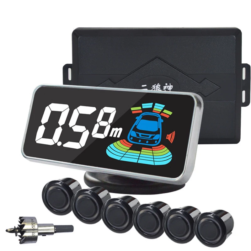 Датчик парковки с 6 датчиками автомобильный радар заднего хода электроника