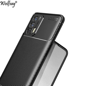 for oppo realme gt neo case bumper silicone carbon fiber shockproof back cover for oppo realme gt neo case for realme gt neo free global shipping