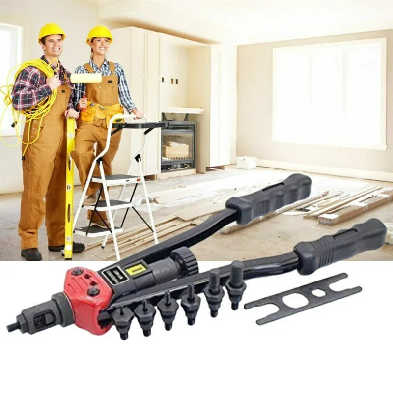 

Multi-function New Premium Easy Automatic Rivet Tool Set Dual-hand Manual Rivet Nut Tool Set