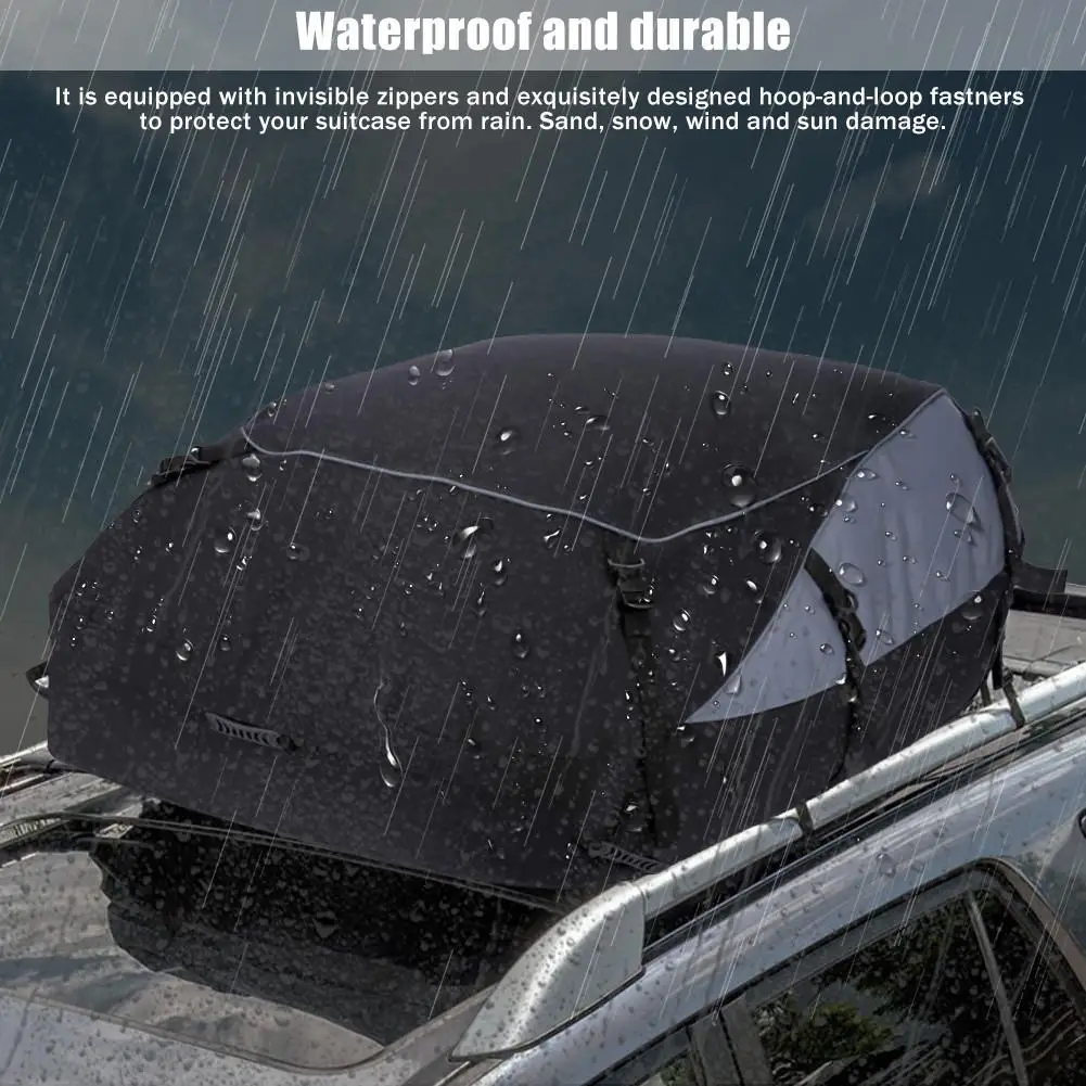 350 л Автомобильный багажник на крышу с 8 усиленными ремнями водонепроницаемый |