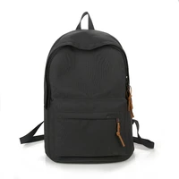 large men backpacks for boys school bags girls teenage nylon solid black middle high back pack women teen student bagpack