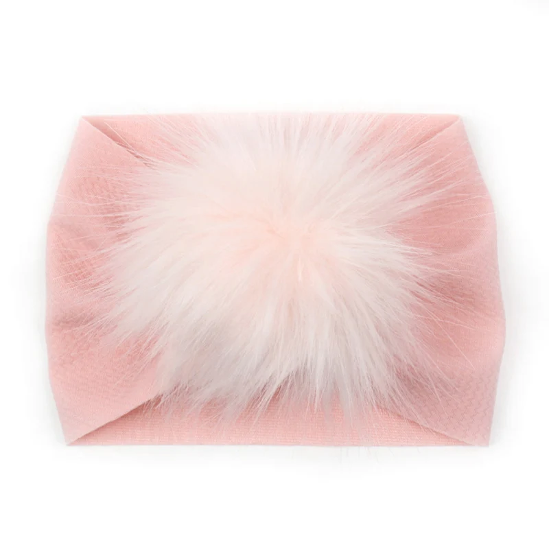 Детская зимняя куртка из искусственного меха повязка на голову для девочек