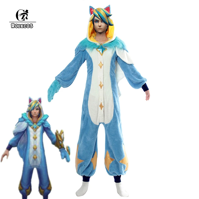 ROLECOS игра LOL Ezreal Косплей Женская звезда Хранитель косплей костюм для мужчин