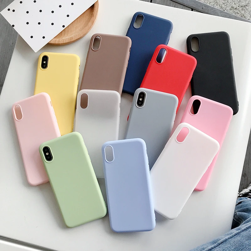 Мягкий силиконовый чехол карамельного цвета для Oneplus 5 T тонкий однотонный