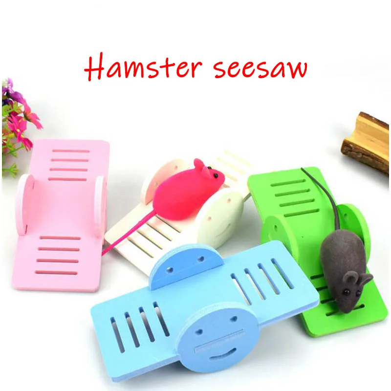 Хомяк деревянные качели игрушки Веселая клетка для домашних птиц гнездо