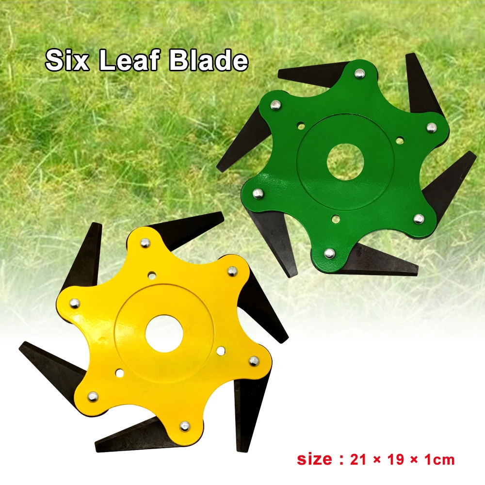 

Toothed Lawn Mower Blade Lawn Mower Head Cutter 6 Steel Razor Replacement Trimmer Weeding Machine Accessorie Garden Tools