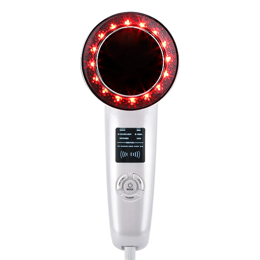 Goede 6 In 1 Lichaam Afslanken Stimulator Ultrasone Golf Ems Vibratie Infrarood Therapie Vet Brander Apparaat Gewichtsverlies Anti Cellulitis Huid