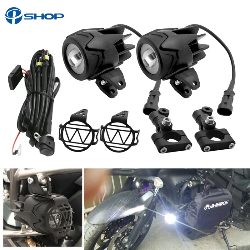 Светодиодные мотоциклетные фары противотуманные 6000K для BMW F700 F650GS F800GS R1200GS
