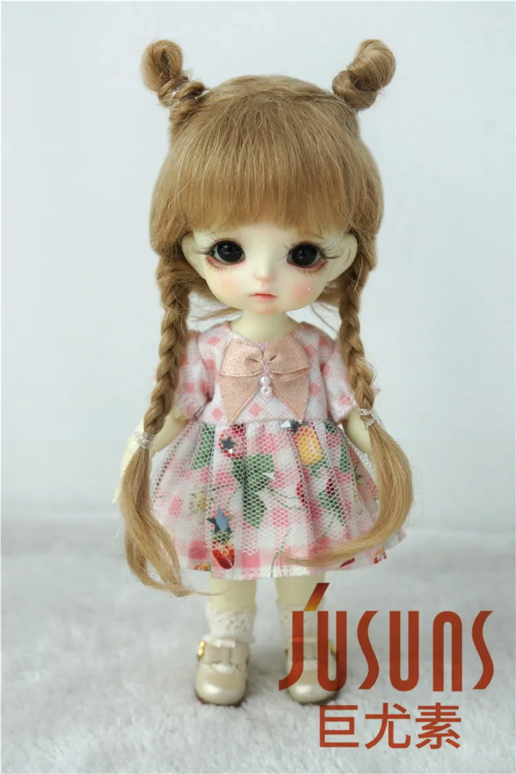JD545 1/8 1/6 1/4 Новинка парики для кукол из мохера BJD милые плетеные волосы размеров 5 6