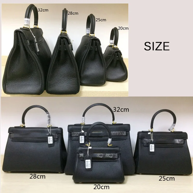 

KALI bag 25cm 28cm 32cm Gold lock Classic Togo Genuine leather handbags for women top hand tote bags designer sac de luxe femme