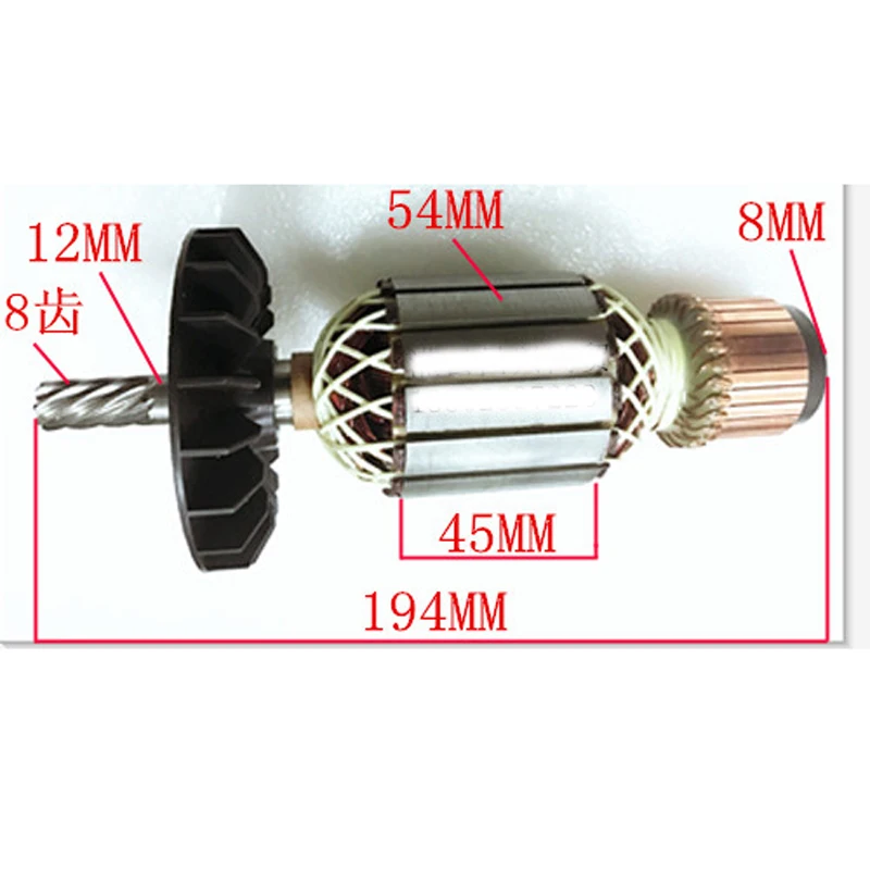 AC220 240V Armature заменить на стальной режущий станок Bosch GCO2000 TCO 2000 TCO2100 2100 запчасти для