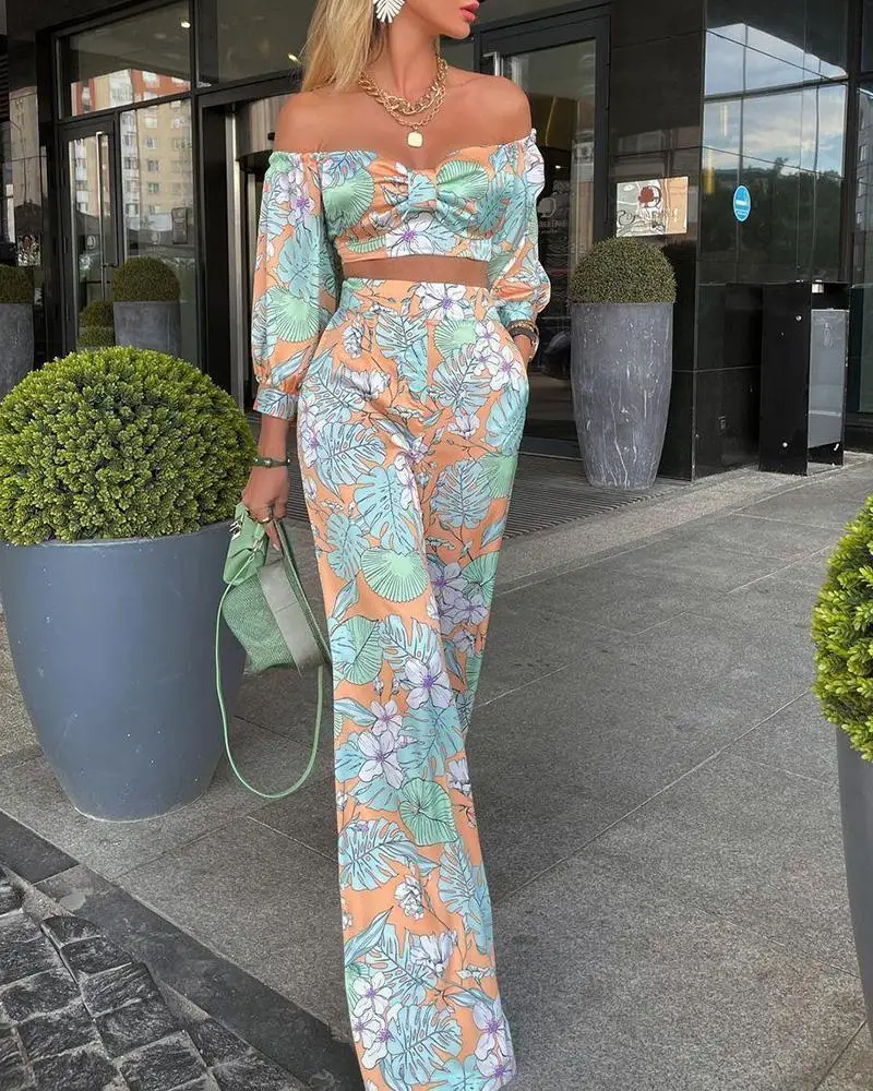 

2021 Wefads Women Jumpsuit New Fashion Printed Mid-sleeve Summer Holiday Streetwear