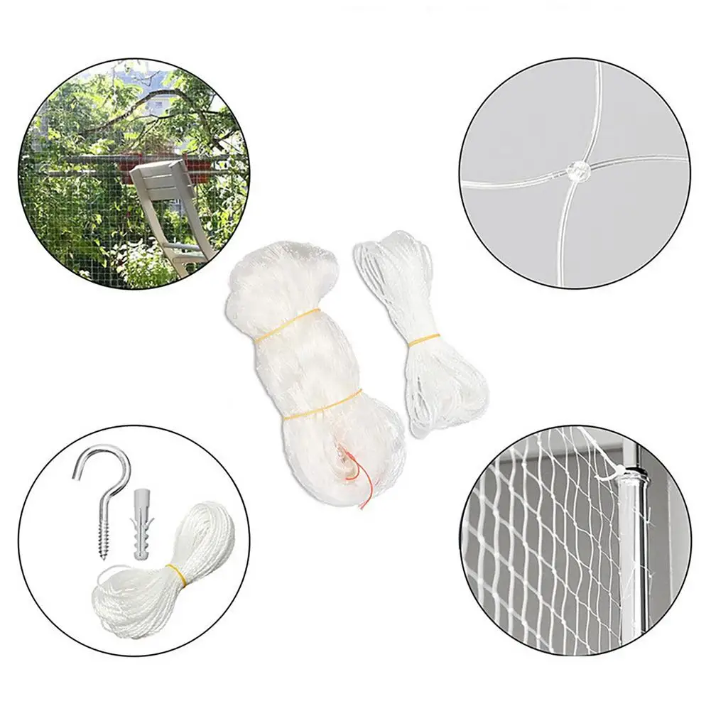 

NEW Cat Safety Net Nylon Protective Transparent Pet Anti-fall Net Sturdy And Durable Clear Design For Balconies Terraces Window