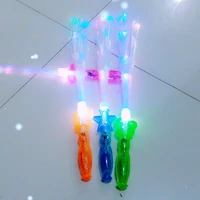 led flashing light up stick multi color glow wand party concert blinking favor white optic fiber