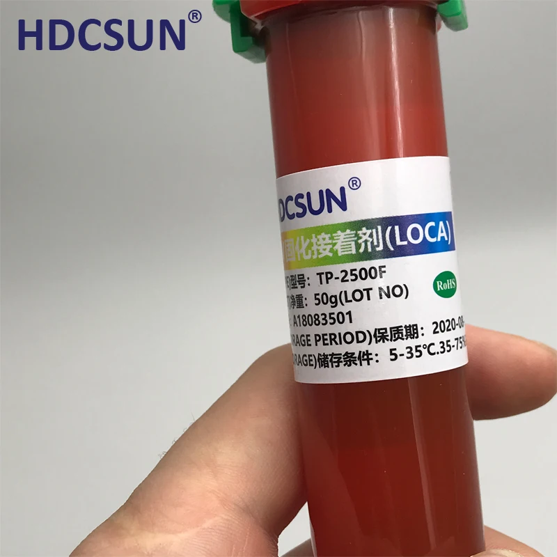 Новинка 2021 года HDCSUN свежий телефон УФ-клей жидкий оптический прозрачный клей tp2500