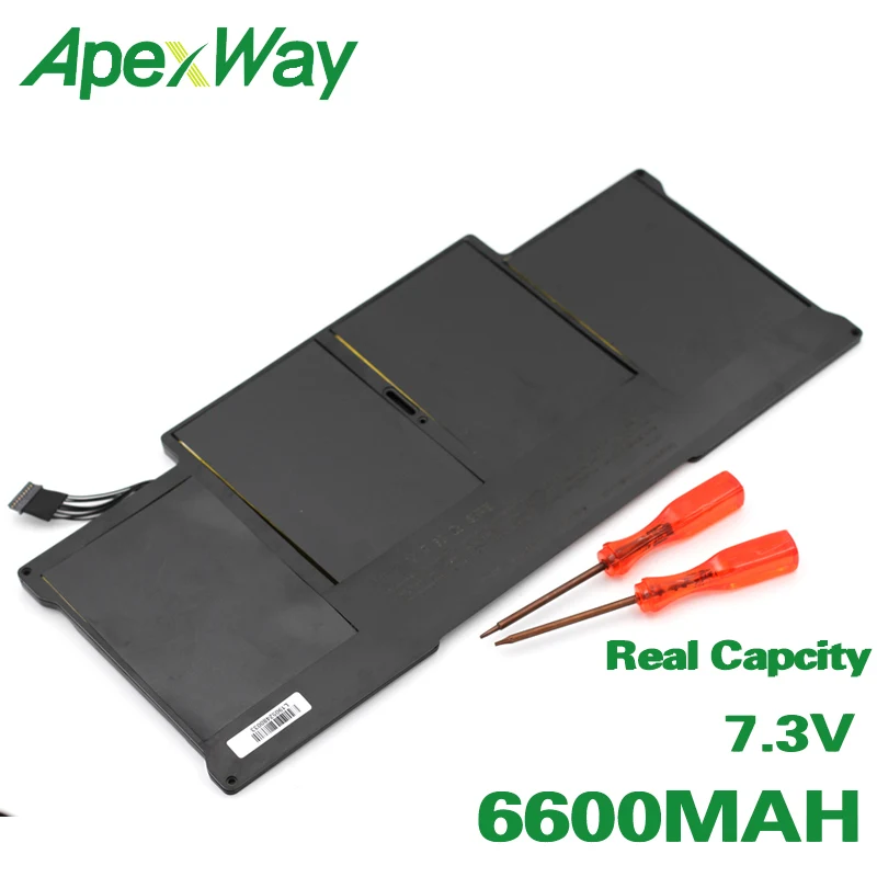 Аккумулятор ApexWay для ноутбука APPLE MacBook Air 7 3 в 6600 мАч 13 дюймов A1405 A1369 производство к