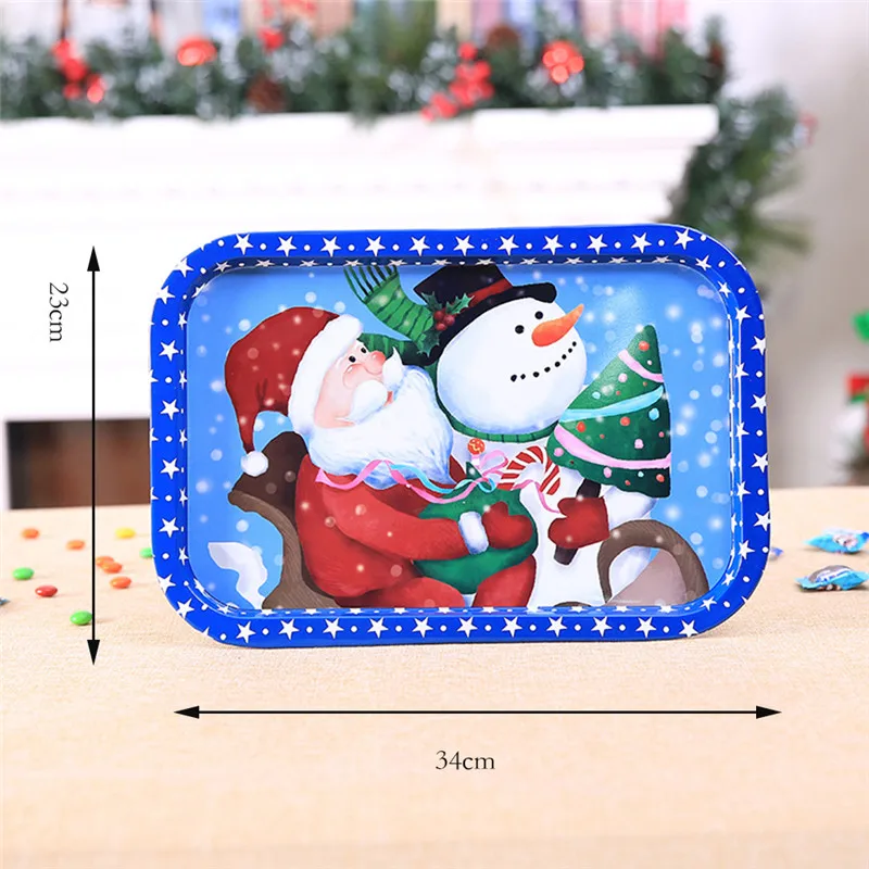 Милый прямоугольник Рождественский Санта и Олень Медведь Подарочные коробки