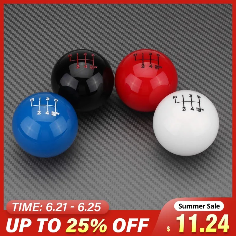 Универсальная 6 скоростная Автомобильная круглая ручка переключения передач