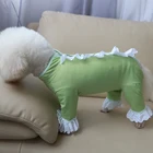 Комбинезон для собаки тонкая одежда для щенков 100% хлопок печатных комбинезоны защитить живот Стрейчевые пижамы для маленьких собак чихуахуа взрослых пуделей