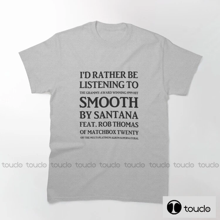 

New I D Rather Be Listening To Smooth Mens T Shirts Fashion T Shirt O Neck Short Sleeved T-Shirt Summer Tshir