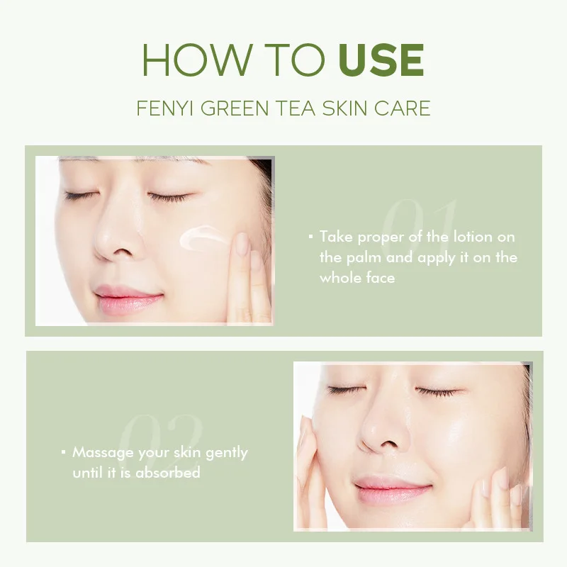 Увлажняющий лосьон для лица с зеленым чаем 100 мл антивозрастной крем жирной кожи