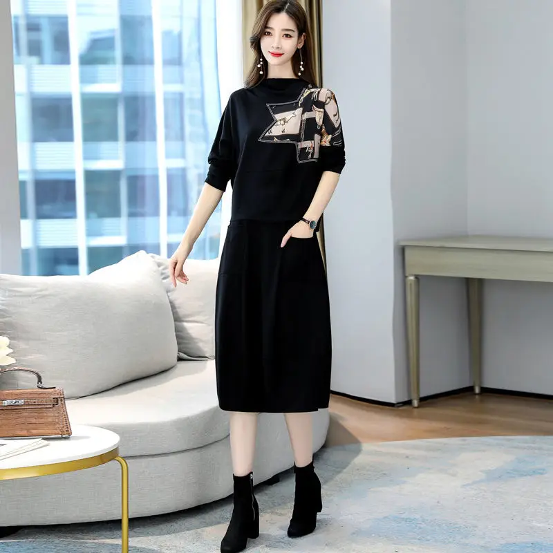 

Autumn professional suit 2021 goddess fan early autumn two piece dress with fashionable foreign style