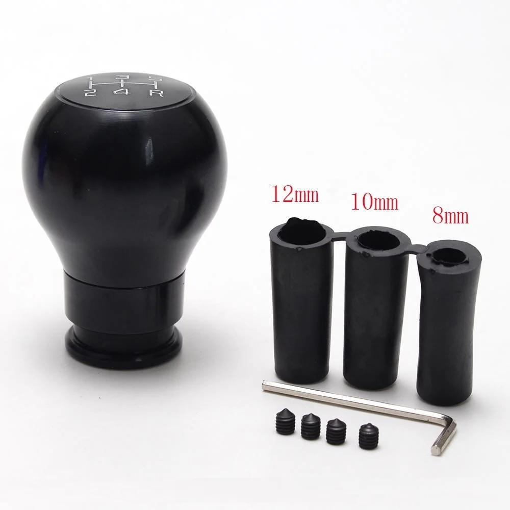 

5 Speed 5R Universal Car Black Aluminum Manual Gear Shift Knob Stick Gearstick Shift Shifter Lever Knob Alloy aluminum Knob