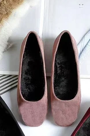 pink suede round toe Туфли на плоской подошве с украшением в виде кристаллов, стразы, цветы; замшевые, сатиновые туфли из искусственной кожи; цвет на заказ; большие размеры 43; вечерние туфли - Цвет: pink suede round toe