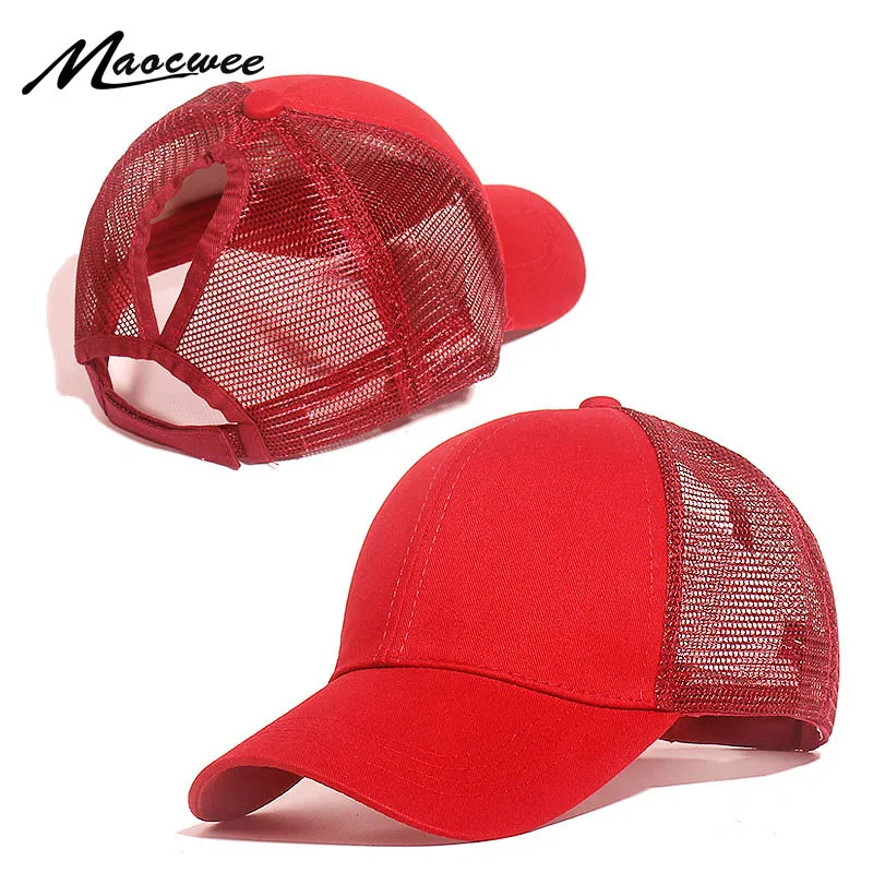 Летняя шапка с отверстием для хвоста сетчатая бейсбольная кепка Кепка Snapback