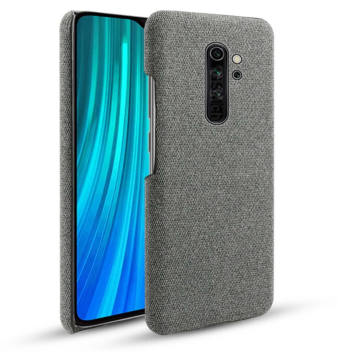 Для Xiao mi Pocophone F1 чехол тонкий жесткий PC тканевый текстурированный кожаный чехол mi 9 SE mi 9 mi 9t Pro Красный mi Note 7 8 чехол - Цвет: 02