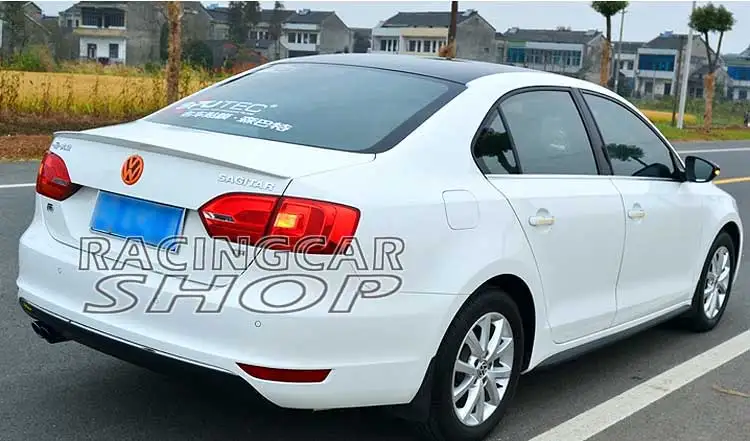 Неокрашенный P стиль спойлер багажника крыло губ подходит для VW Jetta A6 MK6 GLI 2011 2013