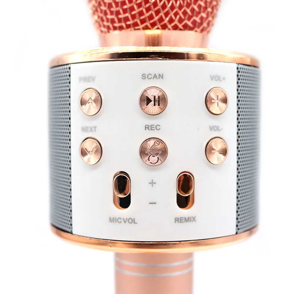 WS 858 wireless microphone professional condenser karaoke mic bluetooth stand radio mikrofon studio recording studio WS858