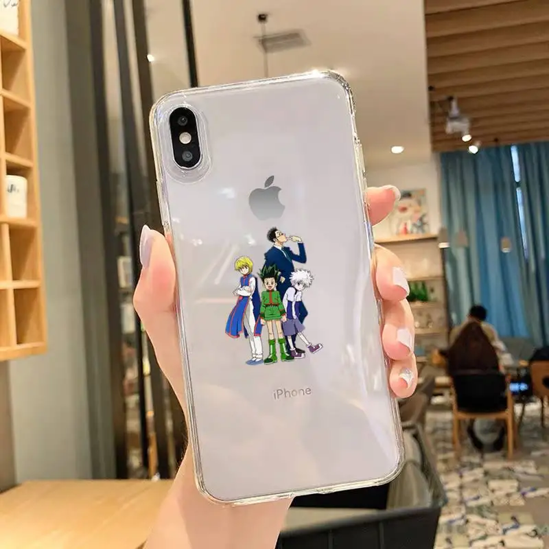 Чехол для телефона hunter x Для iPhone 11 12 Mini 13 Pro XS Max X 8 7 6s Plus 5 SE XR прозрачный чехол |