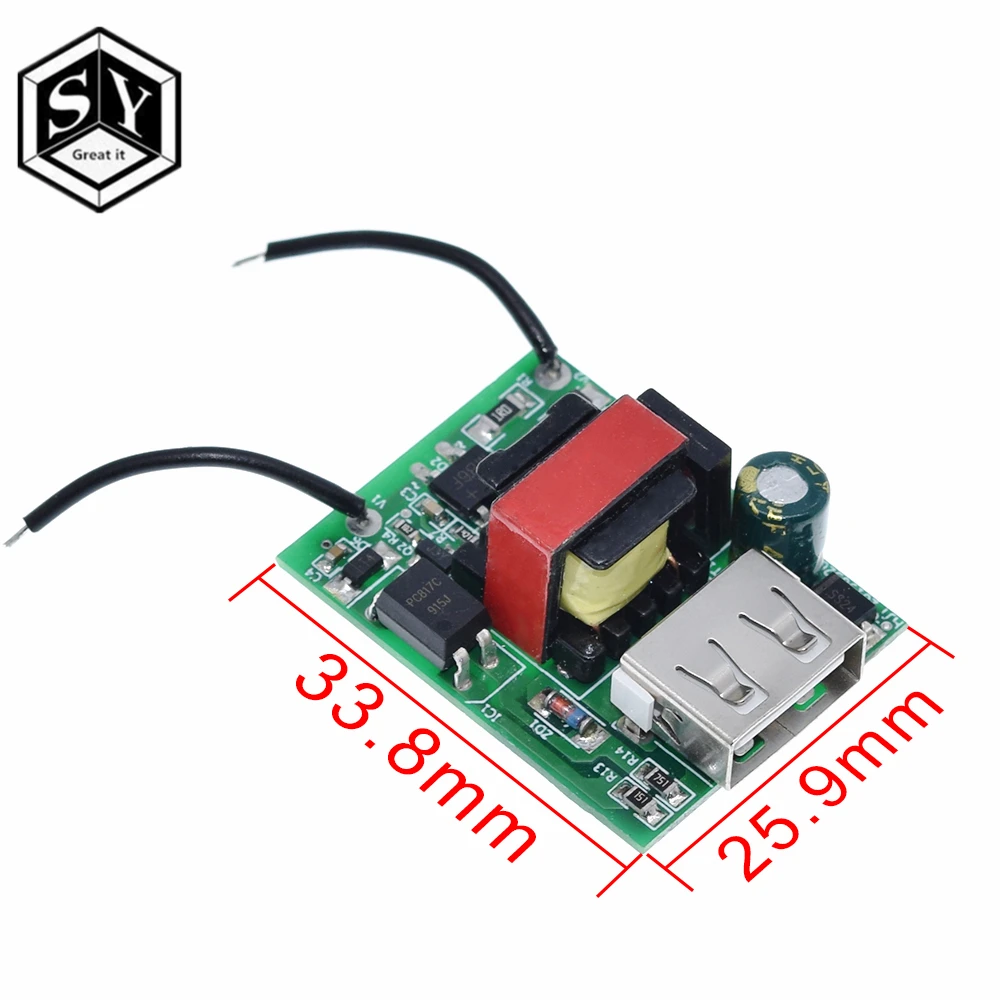 USB DC понижающий изолированный модуль Питание понижающий преобразователь стабилизатор 12V 24V 36V 48V 72V 5V 1A