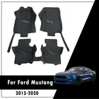 Автомобильные коврики для Ford Mustang 2020 2019 2018 2017 2016 2015, автомобильные коврики для интерьера, аксессуары, водонепроницаемые Декоративные Чехлы, Стайлинг