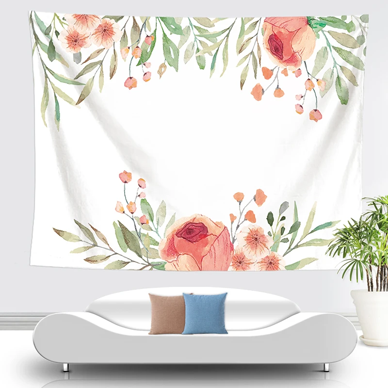 Цветок гобелен стены тканевое одеяло Горячая продажа Ткань Гобелен богемный doeken