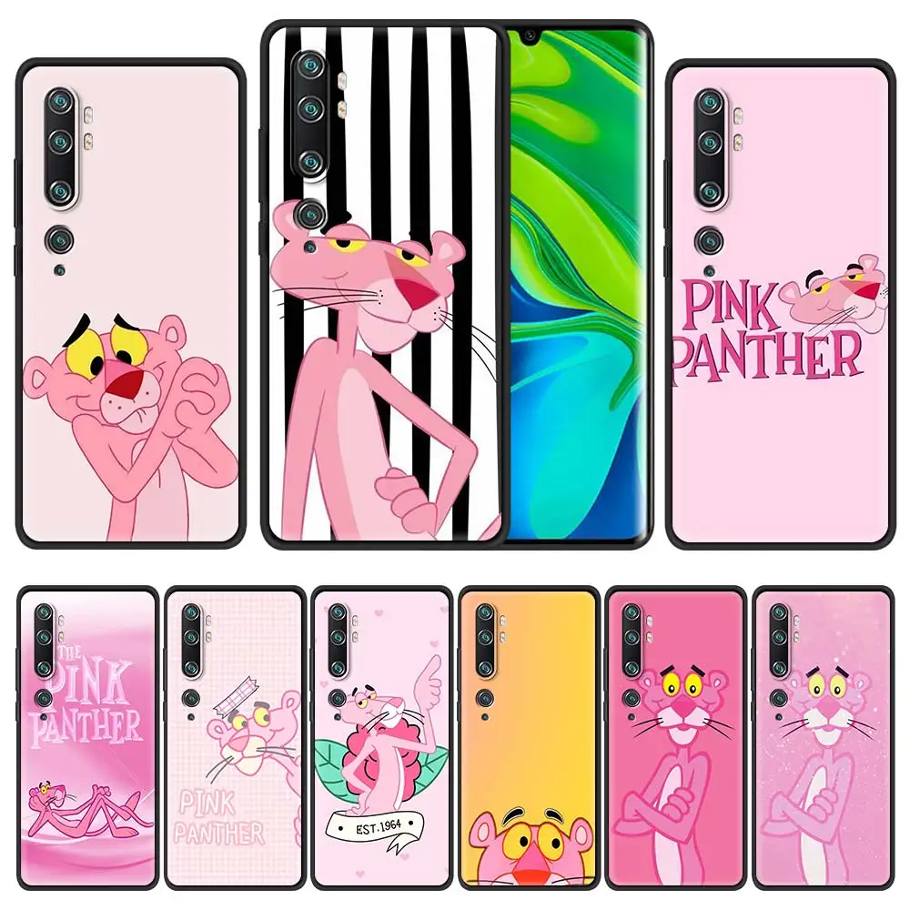 

Cartoon Pink Panther Case For Xiaomi Mi Poco X3 NFC 10T Pro Note 10 Lite 9T 10S M3 11 CC9 CC9e A2 Shockproof Phone Cover Funda