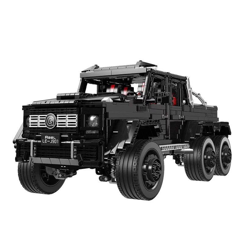 LE-J901 Technic RC Автомобильная серия MOC SUV 6x6 LAND крейсерская модель с светодиодный строительными блоками внедорожные транспортные средства кирпичи игрушки 3300 шт