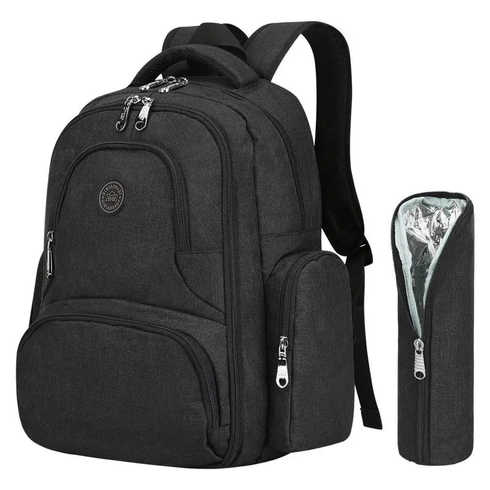 Большая вместительная сумка для детских подгузников с сумками бутылочек молока