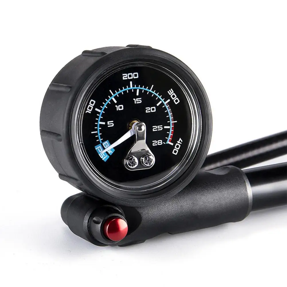 Портативный велосипедный воздушный насос высокого давления 400psi с манометром для
