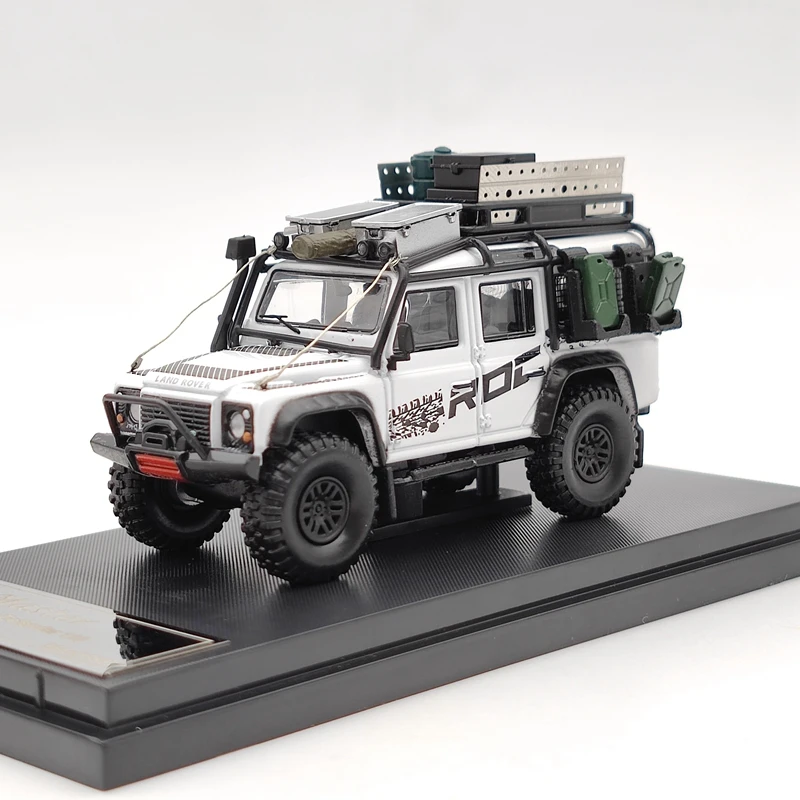 Мастер 1:64 La ~ R Defender 110 ROC большие колеса с чемоданом литые игрушки коллекционные