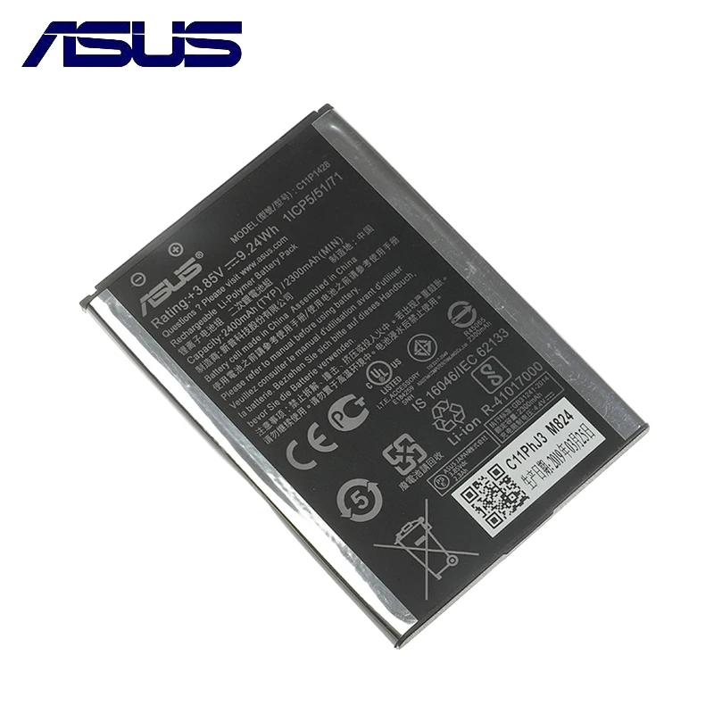 Оригинальный аккумулятор ASUS ZenFone2 Laser 5 дюймов для ZE500KL ZE500KG Z00ED 2400 мАч