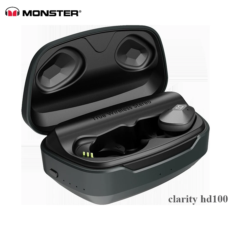 Оригинальные Беспроводные наушники Monster clearity hd100/hd110 tws bluetooth 5 0 с активным