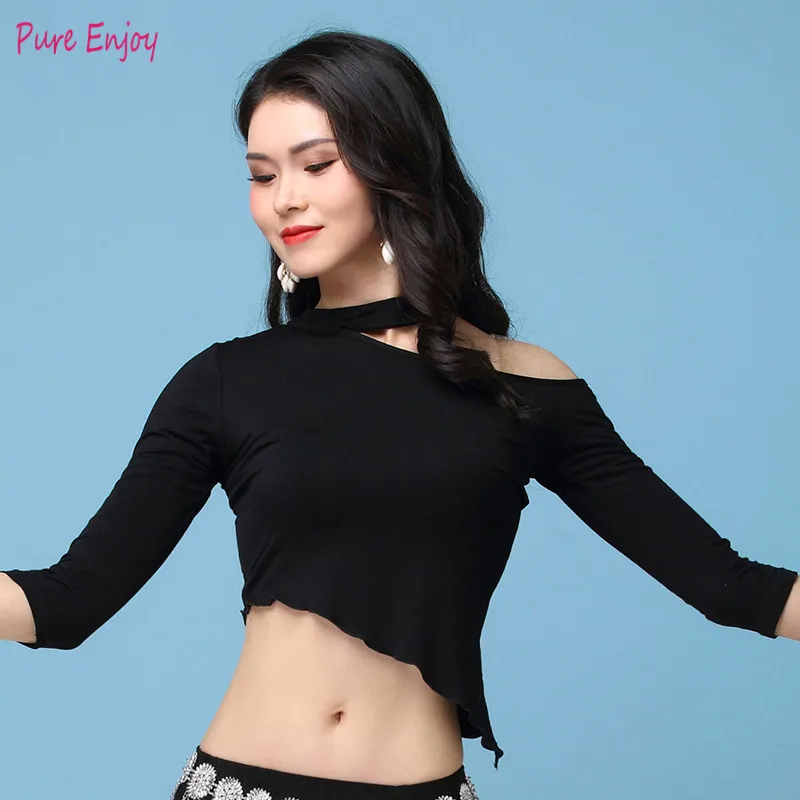 

Girls dance top women dance T shirt lady belly dance half sleeves top clothes belly dance clothing M,L,XL