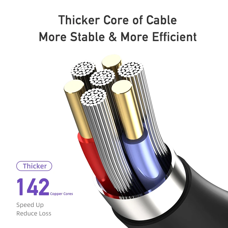 Наушники вкладыши AWEI CL 110T 5A Тип C USB кабеля для передачи данных прочный 1 м быстрой