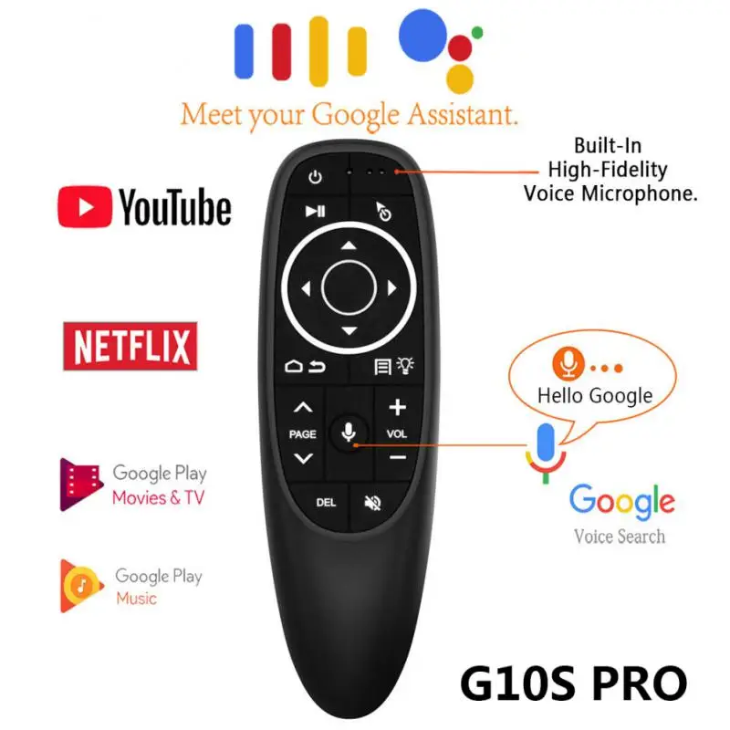 Голосовой пульт дистанционного управления G10 G10S Pro беспроводная аэромышь 2 4G