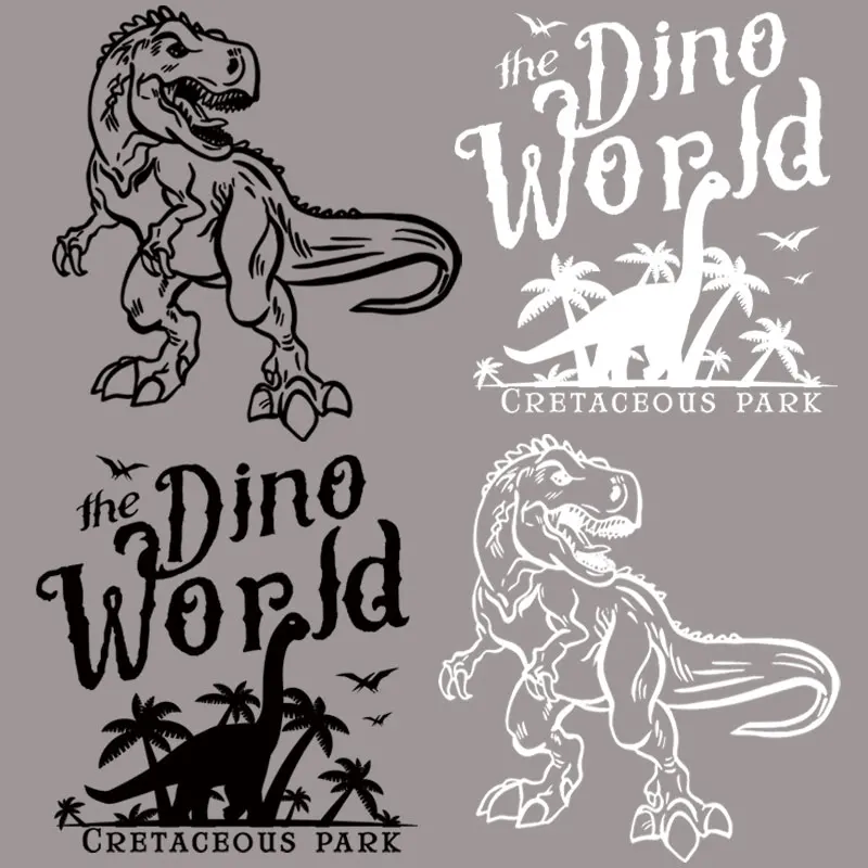 Термонаклейки для одежды с динозаврами Юрского периода | Дом и сад